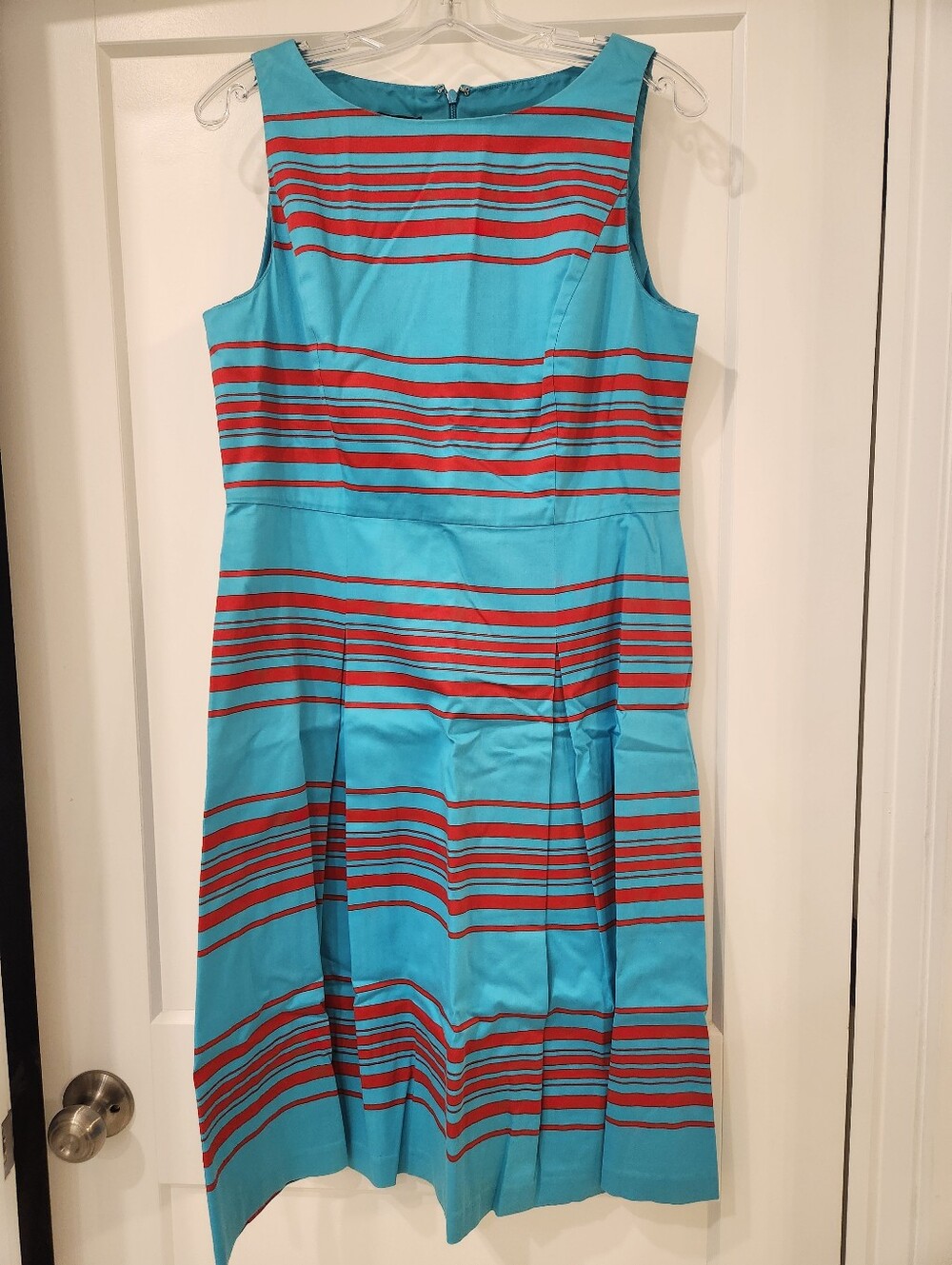 Talbots Stripe Midi Dress A Line